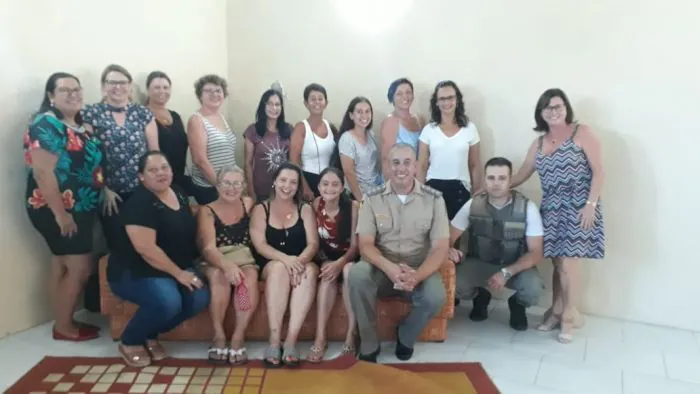 Brigada Militar ministra palestra com professores em Arambaré