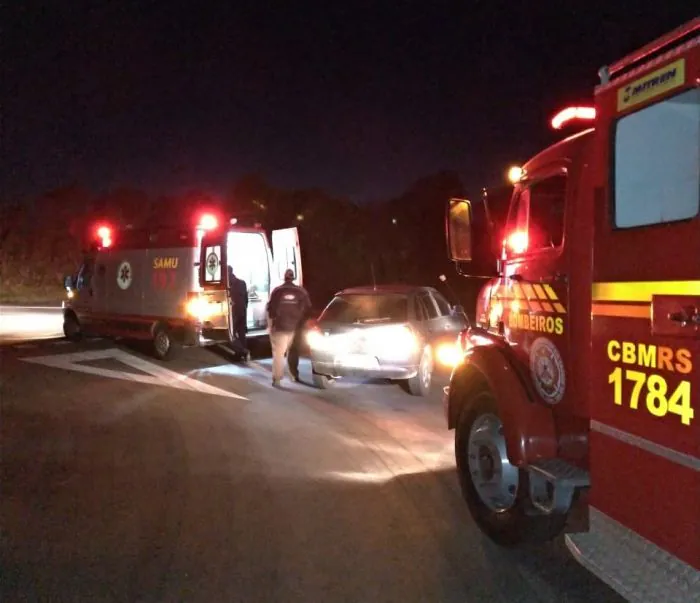 Acidente deixa dois feridos no interior de São Lourenço do Sul
