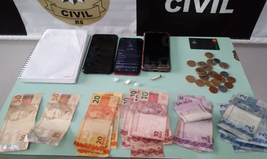 Traficante acaba preso durante operação no centro de Dom Feliciano