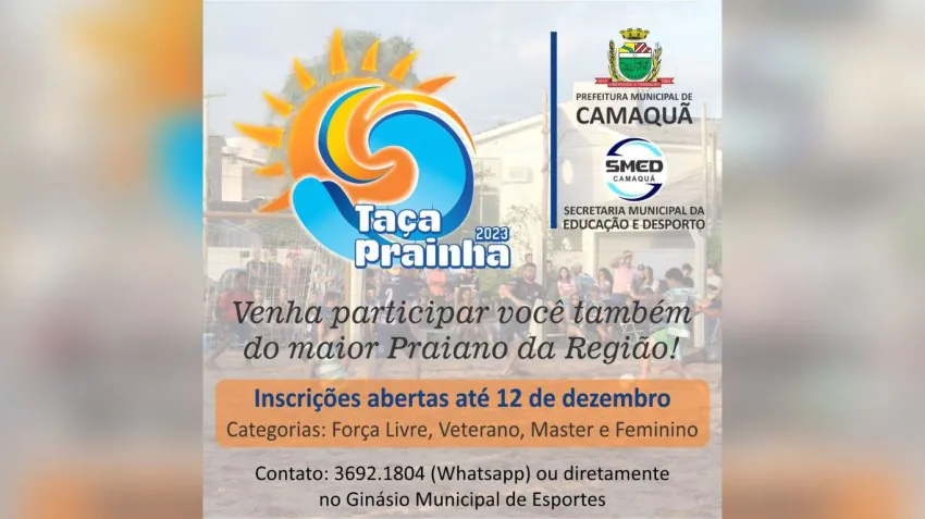 Inscrições abertas para a Taça Prainha em Camaquã