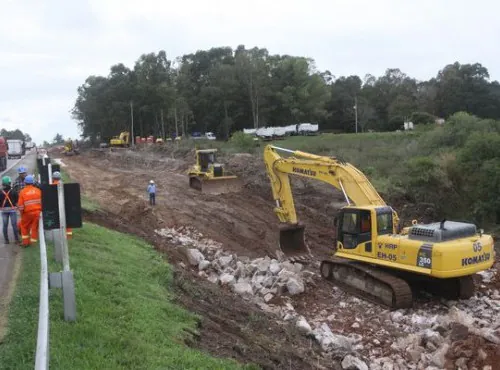 Começa a duplicação da BR 116 no contorno de Pelotas
