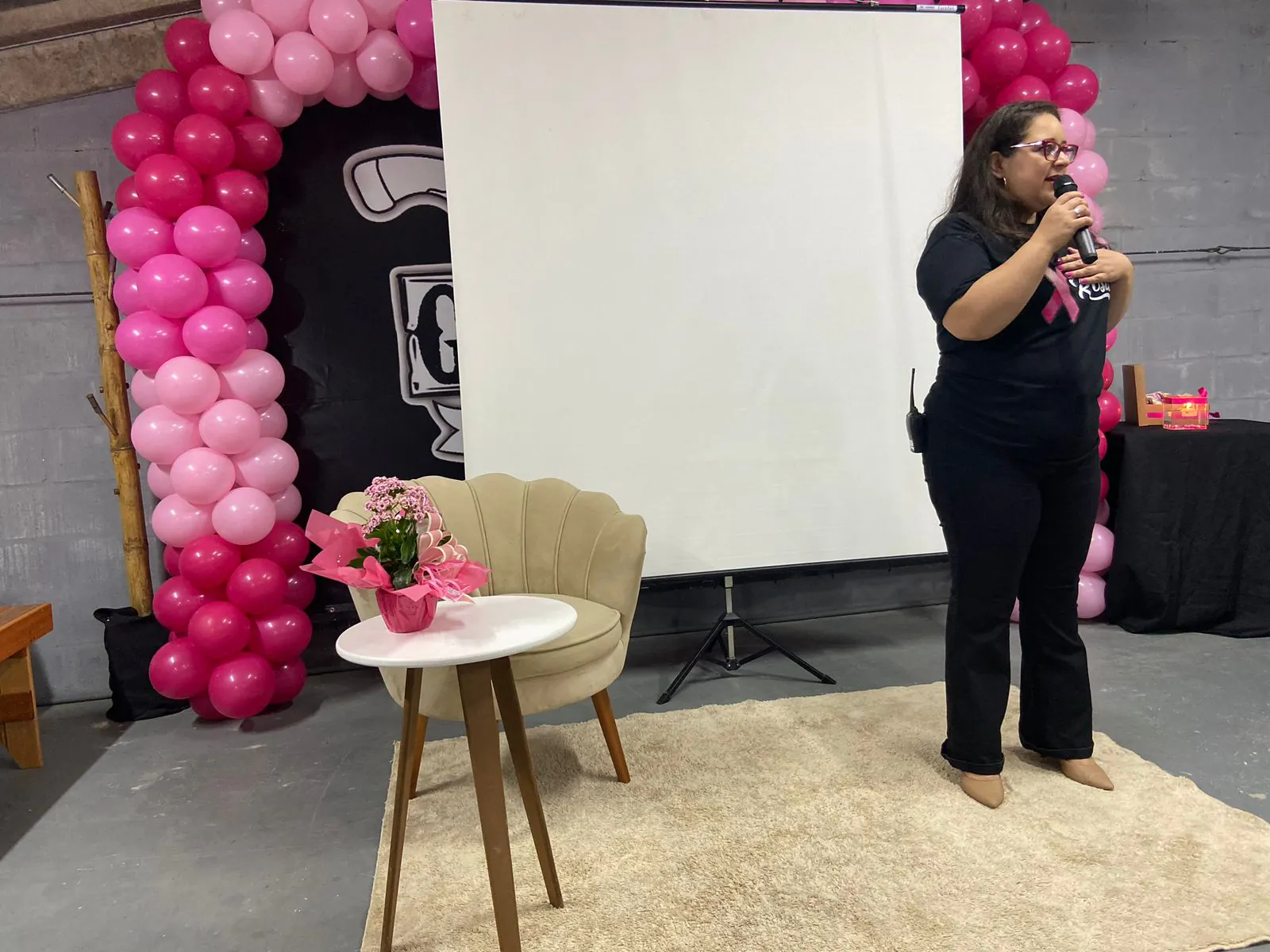 Clube Guarrucha realiza evento em alusão ao Outubro Rosa. Foto: Divulgação