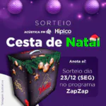 Rádio Acústica FM e Hípico Supermercado realiza sorteio de uma Cesta de Natal