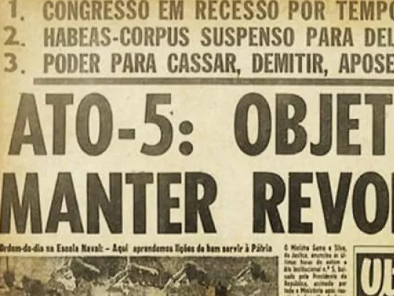 Hoje na história – 13 de dezembro – Governo decreta o AI-5