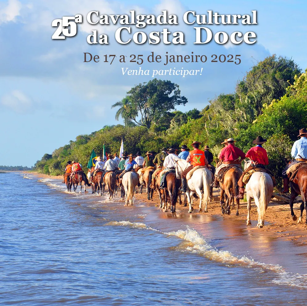 Camaquã receberá a 25ª Cavalgada Cultural da Costa Doce no dia 23 de janeiro