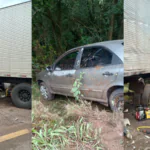 Grave acidente envolvendo duas carretas e um carro deixa uma pessoa morta na BR-290