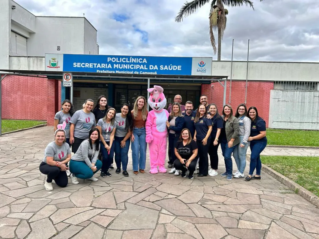 Equipe do Programa Primeira Infância Melhor de Camaquã promove ação especial de Páscoa