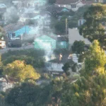 Incêndio em vegetação cobre parte de Dom Feliciano com fumaça