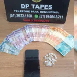 Traficante é preso com crack perto de escola em Tapes