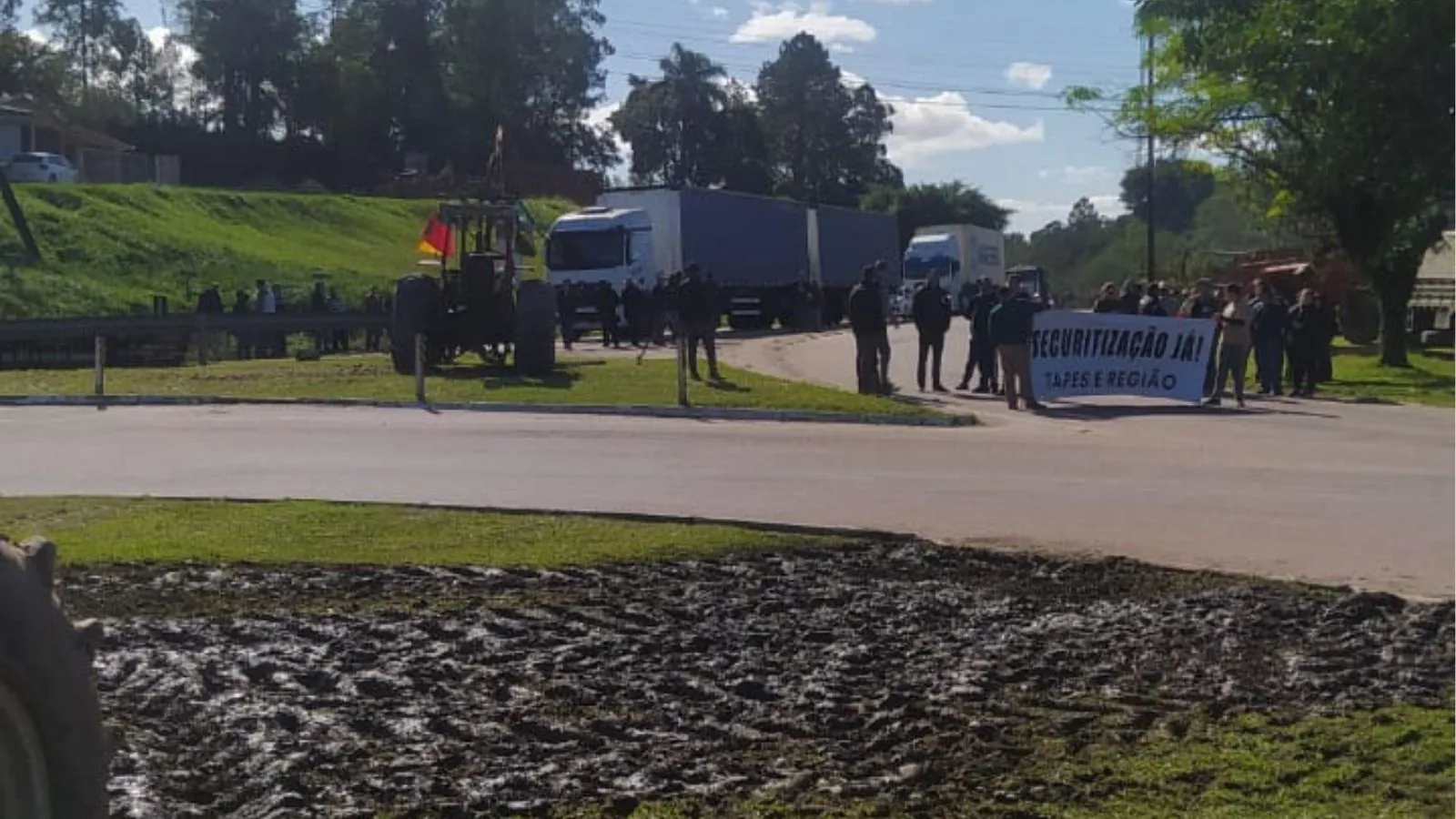 Produtores rurais da região protestam por renegociação