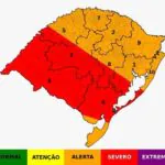 Previsão do tempo: alerta vermelho para tempestades na região