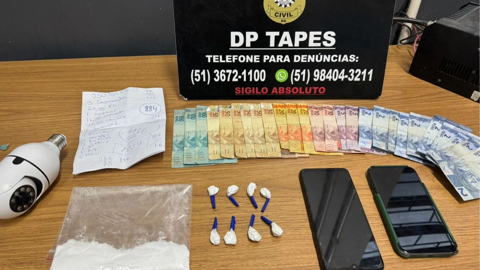 Mulher é presa por tráfico de drogas em Tapes