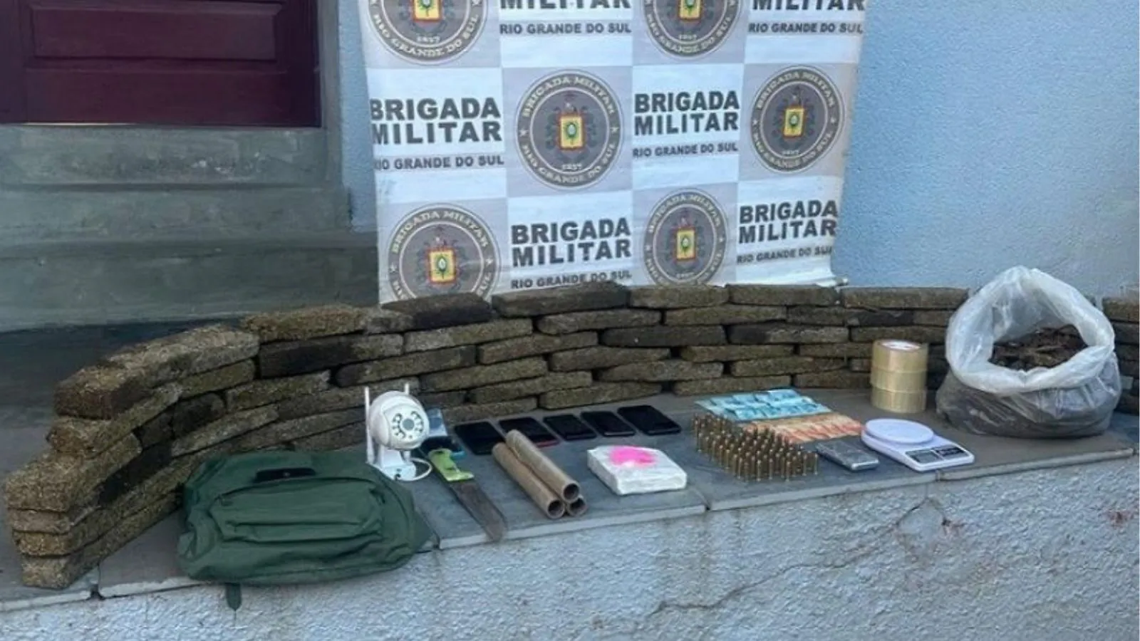 Operação da BM apreende farta quantidade de drogas em São Jerônimo