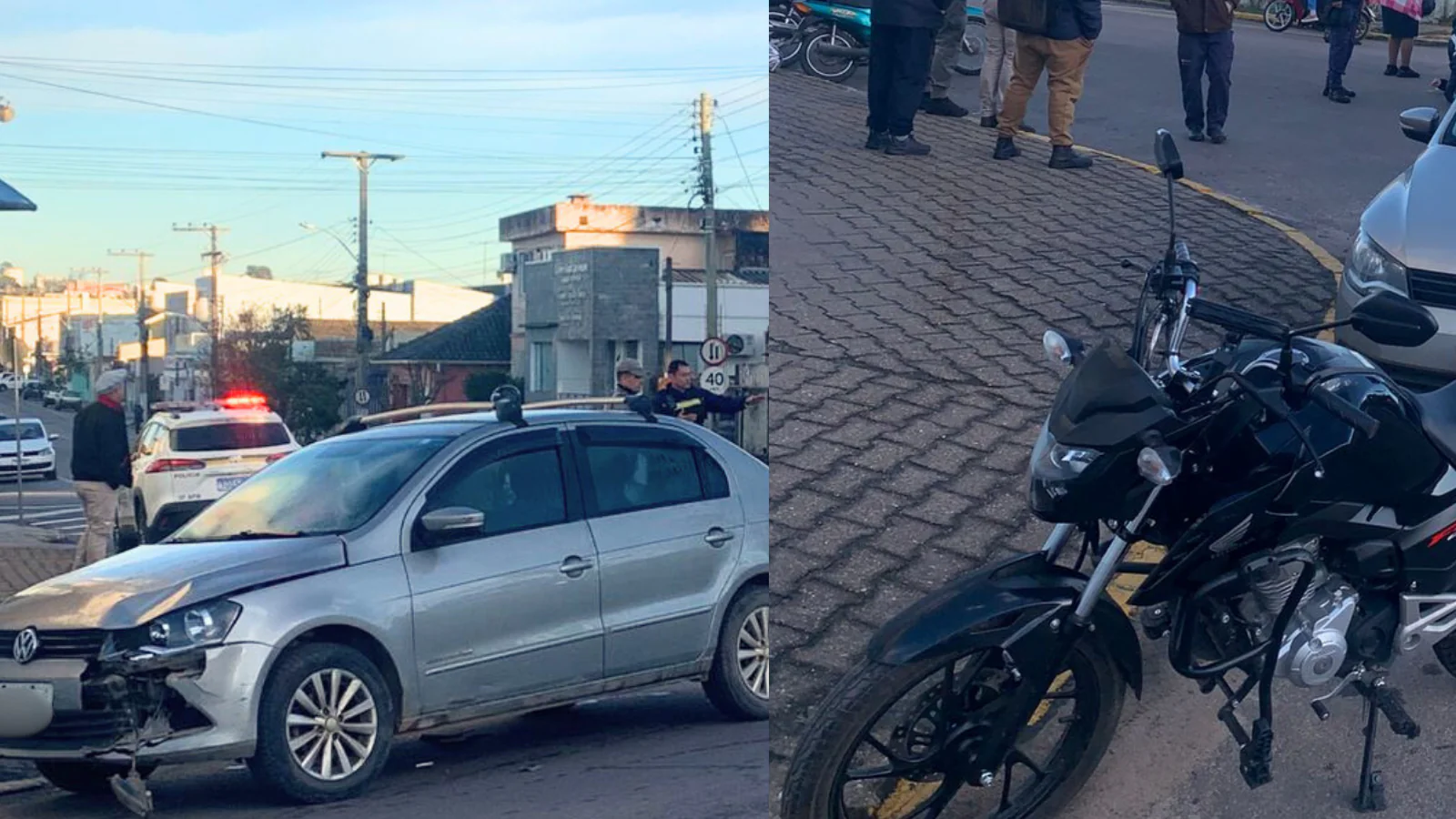 Motociclista fica ferida em acidente de trânsito em Camaquã